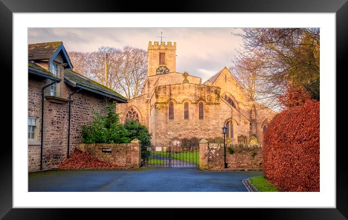 St Agatha's Church, Gilling West Framed Mounted Print by Tim Hill