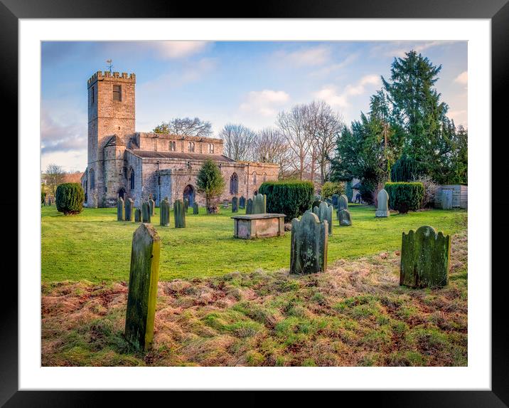 St Agatha's Church, Gilling West Framed Mounted Print by Tim Hill