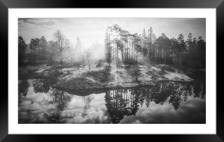 Misty Sunrise Tarn Hows Framed Mounted Print by Tim Hill