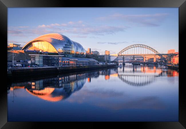 The Sage Reflection Gateshead Framed Print by Tim Hill