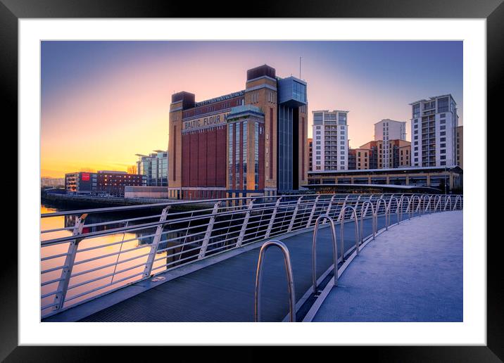 Baltic Flour Mill Sunrise Framed Mounted Print by Tim Hill