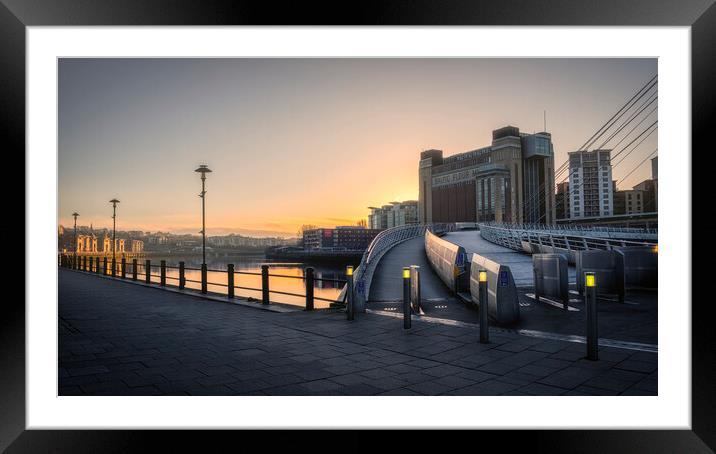 Baltic Flour Mill Sunrise Framed Mounted Print by Tim Hill