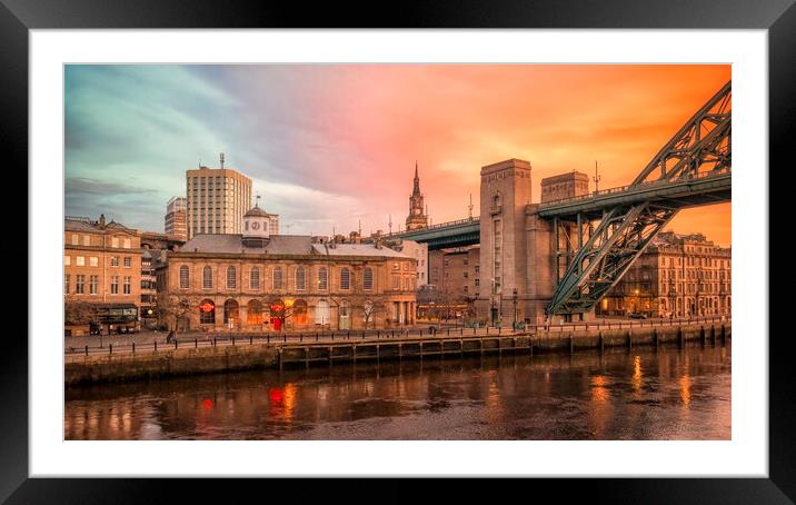 Newcastle Framed Mounted Print by Tim Hill