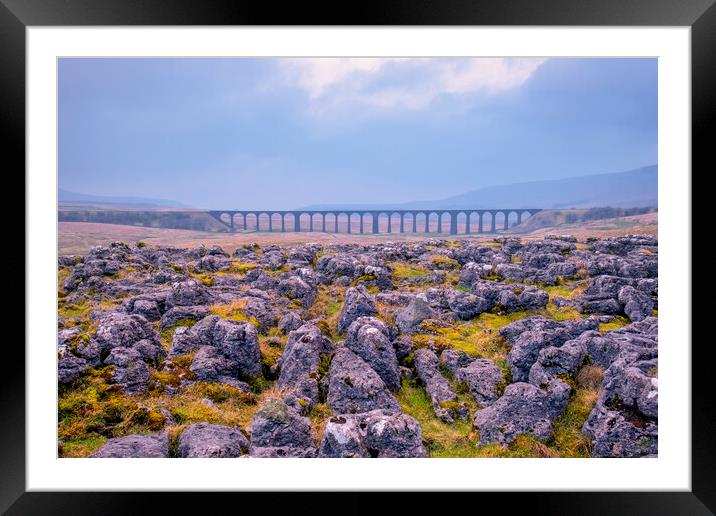 Ribblehead Viaduct Yorkshire Dales Framed Mounted Print by Tim Hill