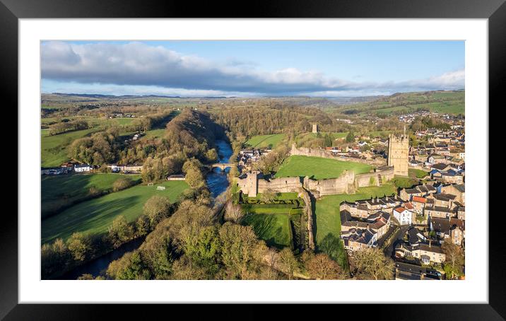 Green Bridge Richmond North Yorkshire Framed Mounted Print by Tim Hill