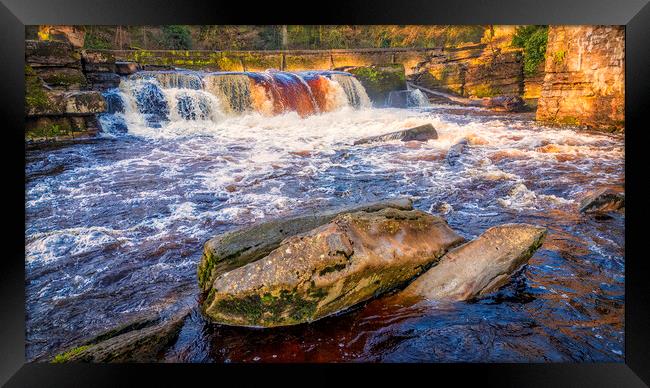 Richmond Falls North Yorkshire Framed Print by Tim Hill