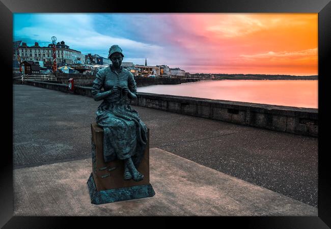 Gansey Girl Bridlington Framed Print by Tim Hill