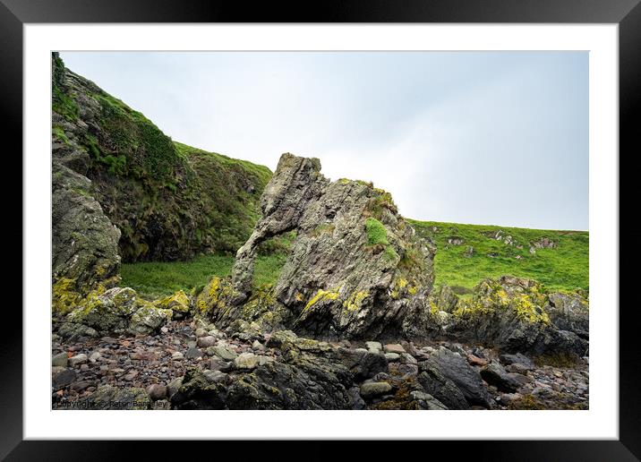 Outdoor stonerock Framed Mounted Print by Peter Bardsley