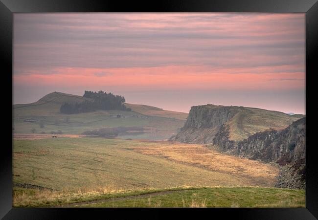 Hadrians Wall Framed Print by Peter Bardsley