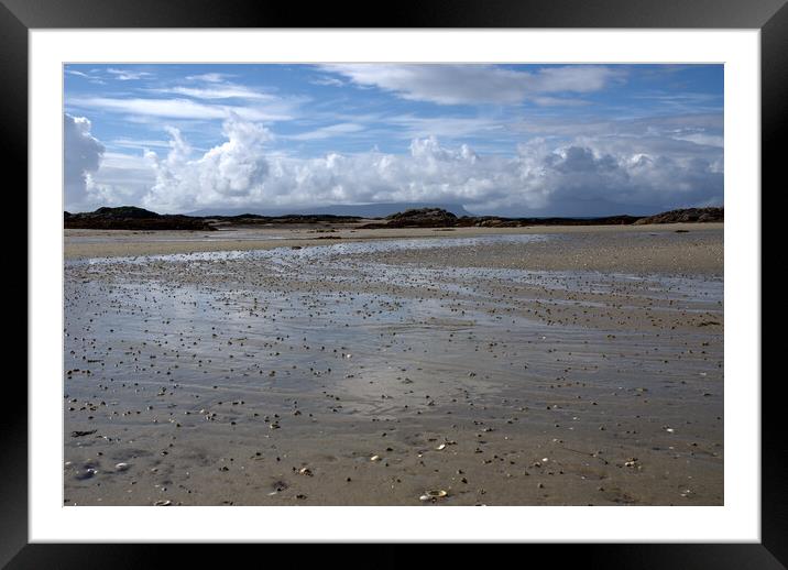 Lugworms on the beach Framed Mounted Print by Peter Bardsley