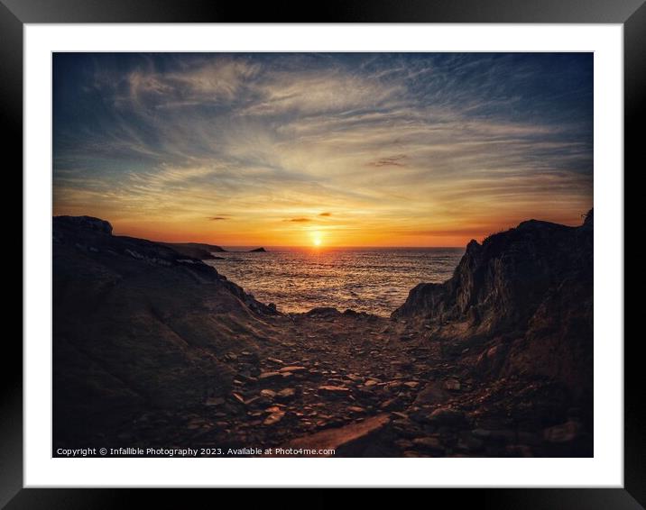 Pentire head Framed Mounted Print by Infallible Photography