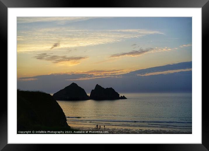 Holywell Bay  Framed Mounted Print by Infallible Photography
