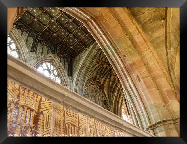 Great Malvern Priory Framed Print by Martin fenton