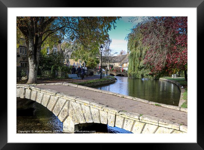 Venice of the Cotswolds Framed Mounted Print by Martin fenton