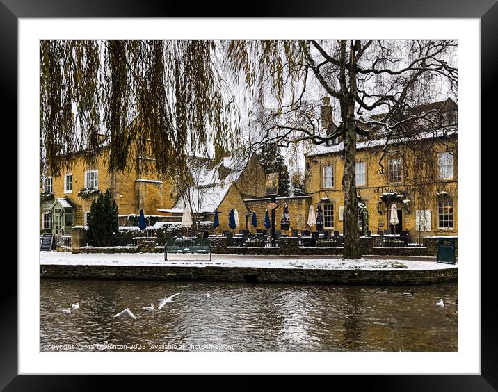  Cotswold hotels in Bourton on the water Framed Mounted Print by Martin fenton