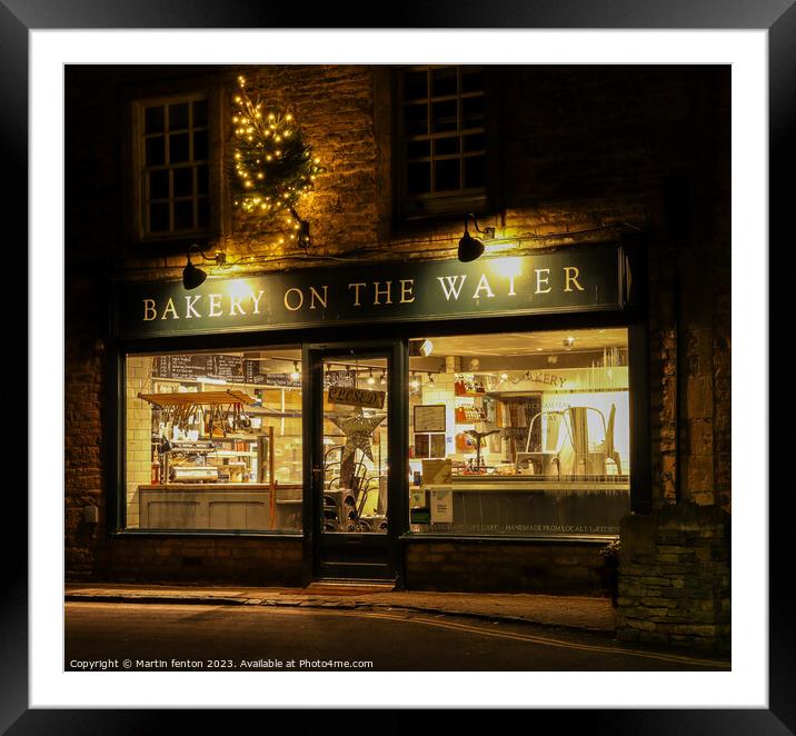 Bakery on the water Framed Mounted Print by Martin fenton