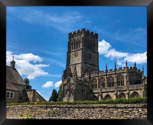 St Peter and St Paul church in Northleach Framed Print by Martin fenton