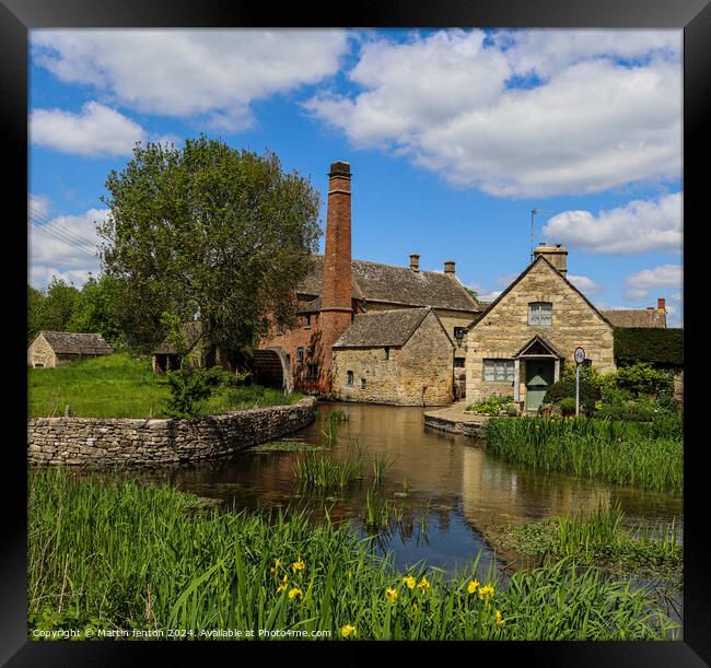 The mill lower slaughter cotswolds Framed Print by Martin fenton