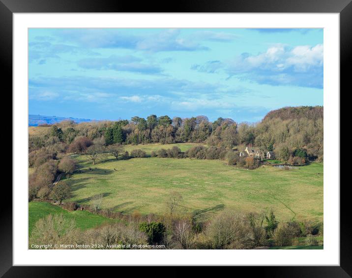 House on the hill Framed Mounted Print by Martin fenton