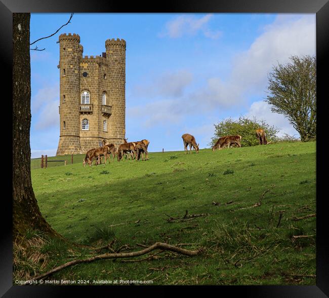 Broadway Tower Cotswolds Framed Print by Martin fenton