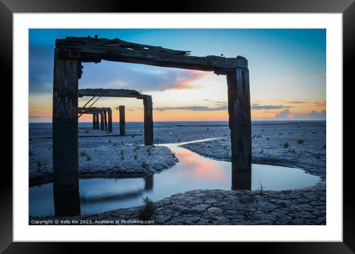 The Old Jetty Framed Mounted Print by Kelly Rix