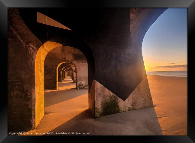 Arches in the sand. Framed Print by Adam Moynes