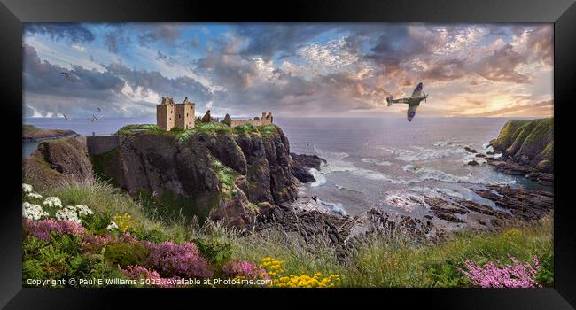 Dunnottar Castle Scotland - Landscape Photo Art by Framed Print by Paul E Williams