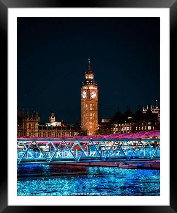 Big Ben Framed Mounted Print by Daniel Macpherson