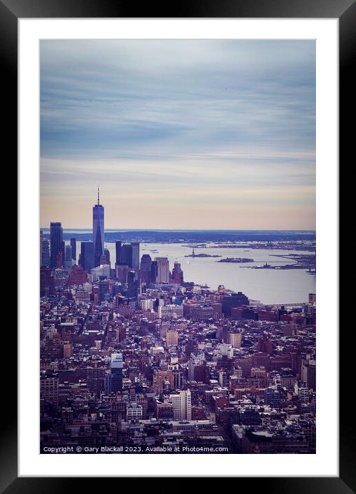 New York City Framed Mounted Print by Gary Blackall
