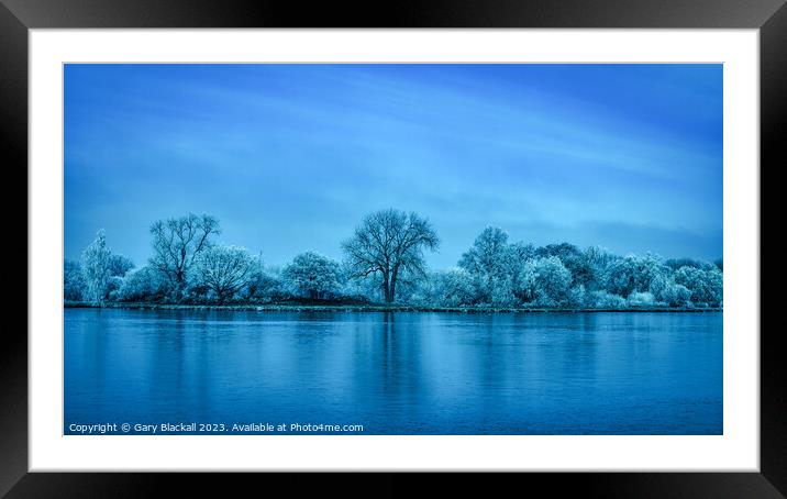 Dinton Pastures at Sunrise Framed Mounted Print by Gary Blackall