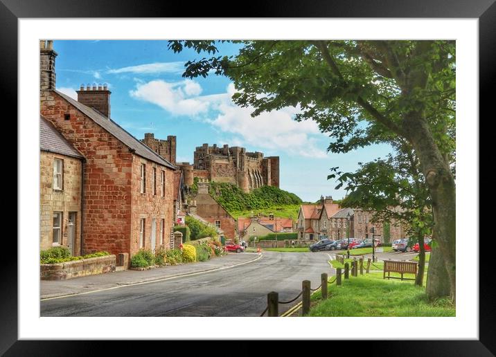 Bamburgh Castle Northumberland  Framed Mounted Print by Tony lopez