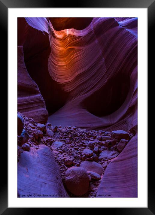Lower Antelope Canyon 4 Framed Mounted Print by Matthew McCormack
