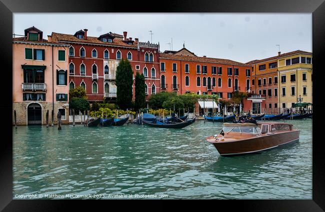Venice Canal (7) Framed Print by Matthew McCormack