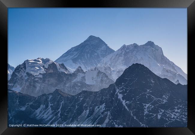 Mount Everest Framed Print by Matthew McCormack