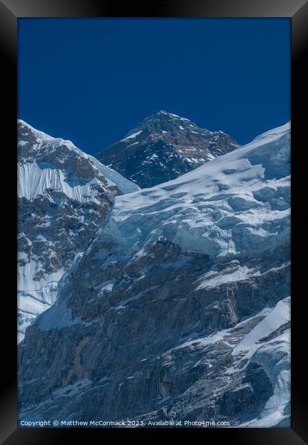 Everest Framed Print by Matthew McCormack