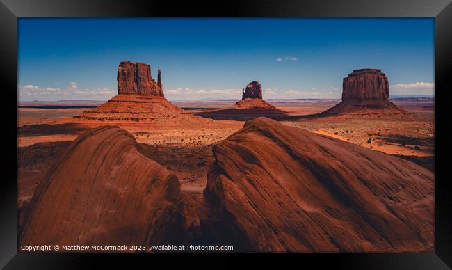 Monument Valley Framed Print by Matthew McCormack
