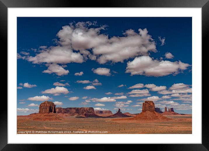 Monument Valley Framed Mounted Print by Matthew McCormack