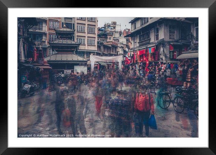 Krazy Kathmandu Framed Mounted Print by Matthew McCormack