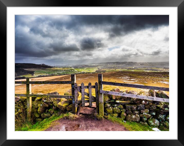 The Gateway to the Moors Framed Mounted Print by James Elkington