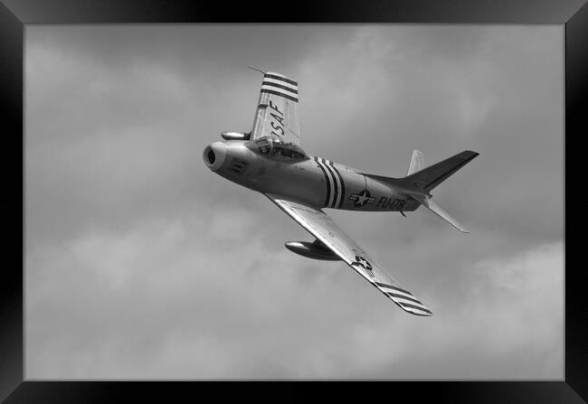 F-86 Sabre Framed Print by Kevin Howchin