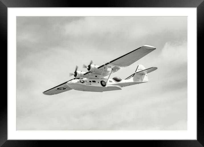 Consolidated Catalina Framed Mounted Print by Kevin Howchin