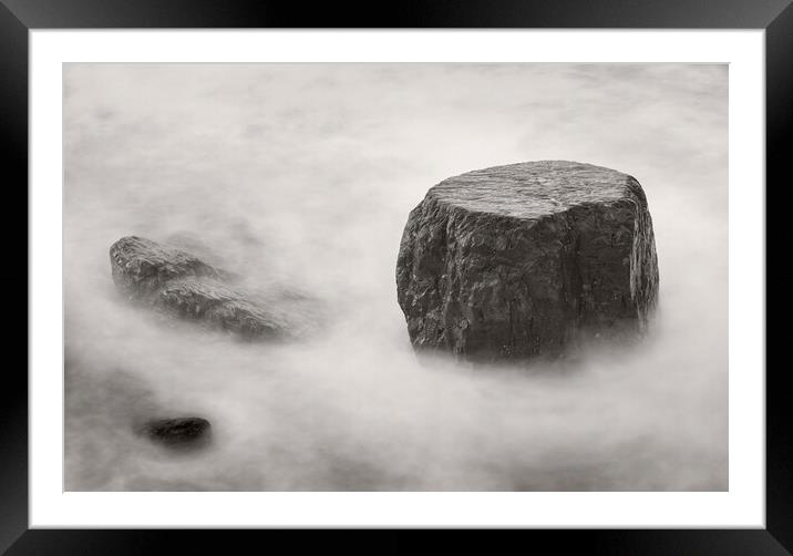 Speke's Mill Mouth, Devon Framed Mounted Print by Kevin Howchin