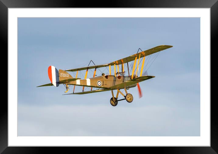 RAF BE2e Framed Mounted Print by Kevin Howchin