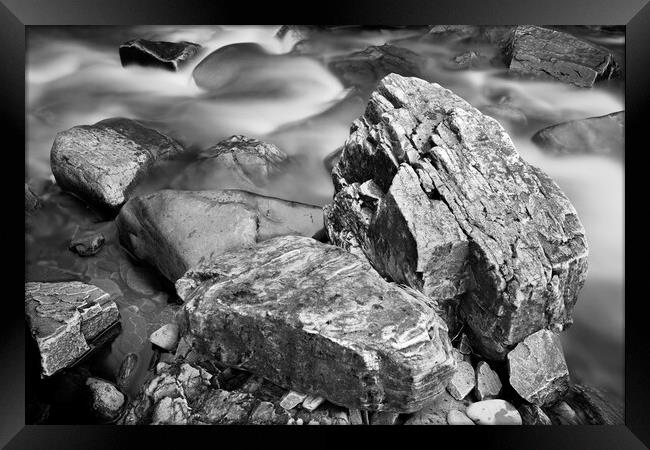 Mountain Stream Framed Print by Kevin Howchin