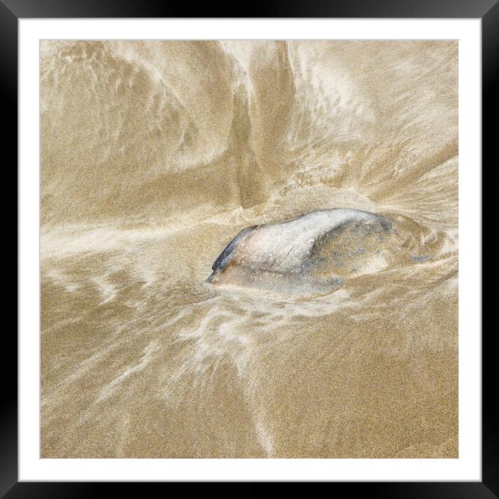 Rock and Sand Framed Mounted Print by Kevin Howchin