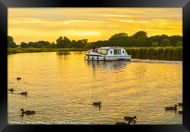 Life on the Broads Framed Print by Ian Donaldson