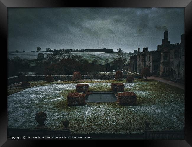 Enchanting Chatsworth House on a Cloudy Day Framed Print by Ian Donaldson