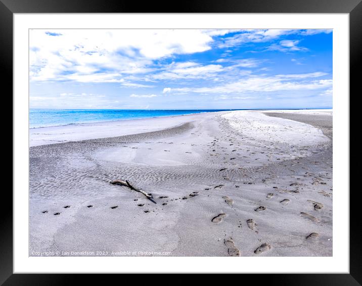 Footprints Framed Mounted Print by Ian Donaldson