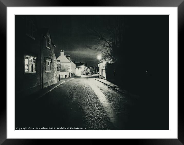 English Village Framed Mounted Print by Ian Donaldson