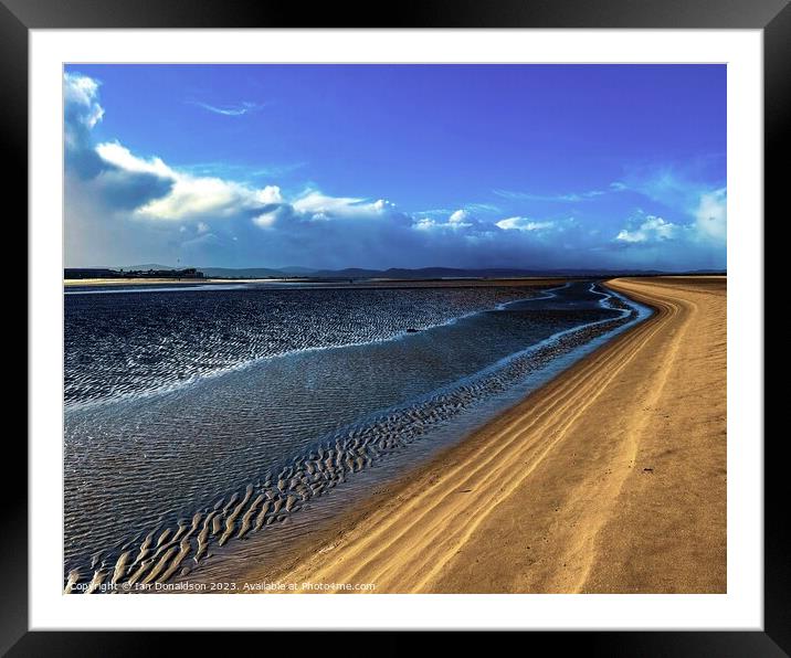 Line in the Sand Framed Mounted Print by Ian Donaldson